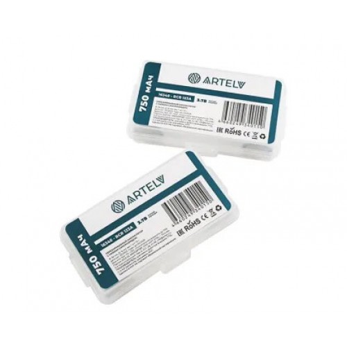 Аккумуляторные батареи RCR123 ARTELV 3.7V Li-Ion 750 mAh в Ачинске