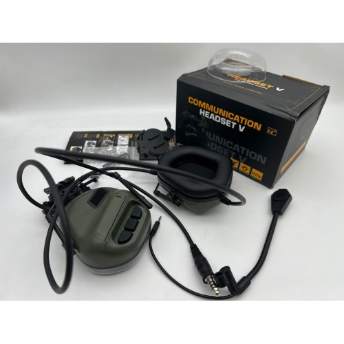"COMMUNICATION HEADSET V" Активные тактические наушники для стрельбы в Ачинске
