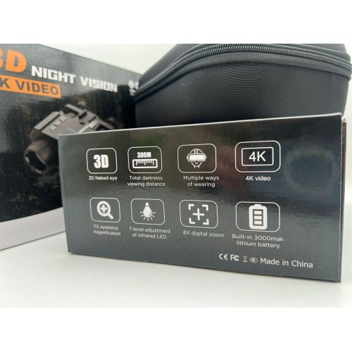 Бинокль ночного видения 3D NIGHT VISION / 4K VIDEO  (с креплением на голову)  в Ачинске