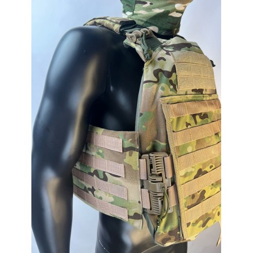 Бронежилет ЗАЩИТНИК в Ачинске с кевларовым баллистическим пакетом C2, капами и бронеплитами Бр5