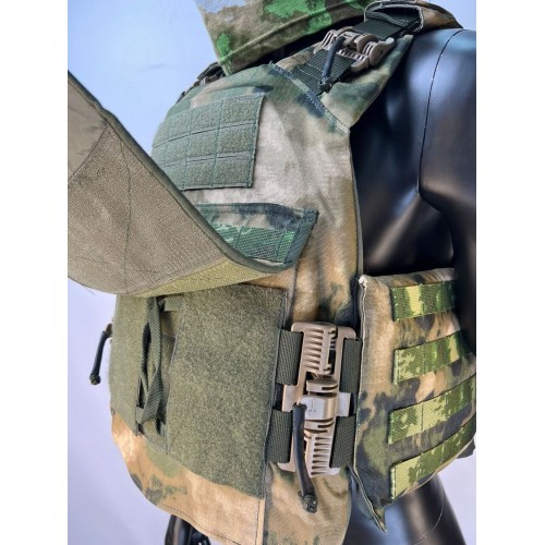 Бронежилет ЗАЩИТНИК в Ачинске с кевларовым баллистическим пакетом C2, капами и бронеплитами Бр5