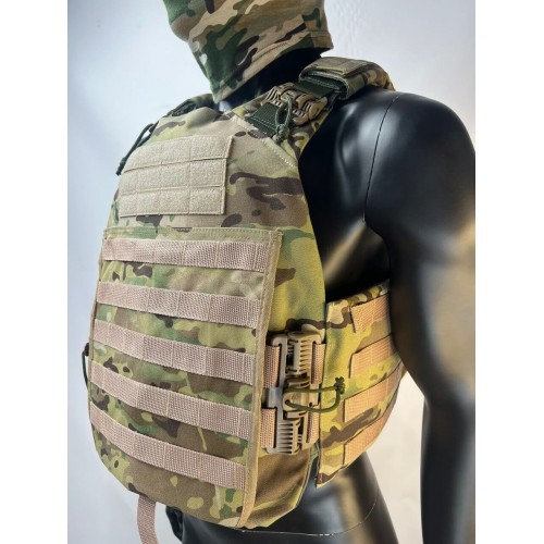 Бронежилет ЗАЩИТНИК в Ачинске с кевларовым баллистическим пакетом C2, капами и бронеплитами Бр5