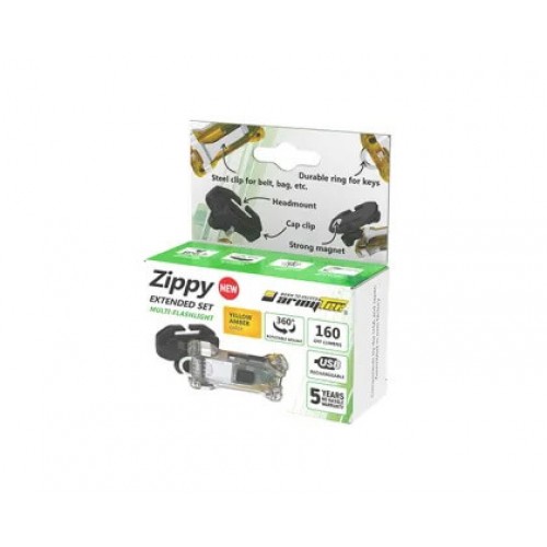 Наключный фонарь Armytek Zippy Extended Set (Yellow Amber) в Ачинске